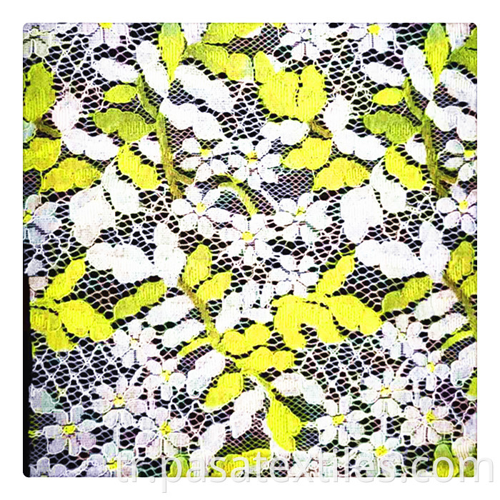 poly cord lace digital print fabric